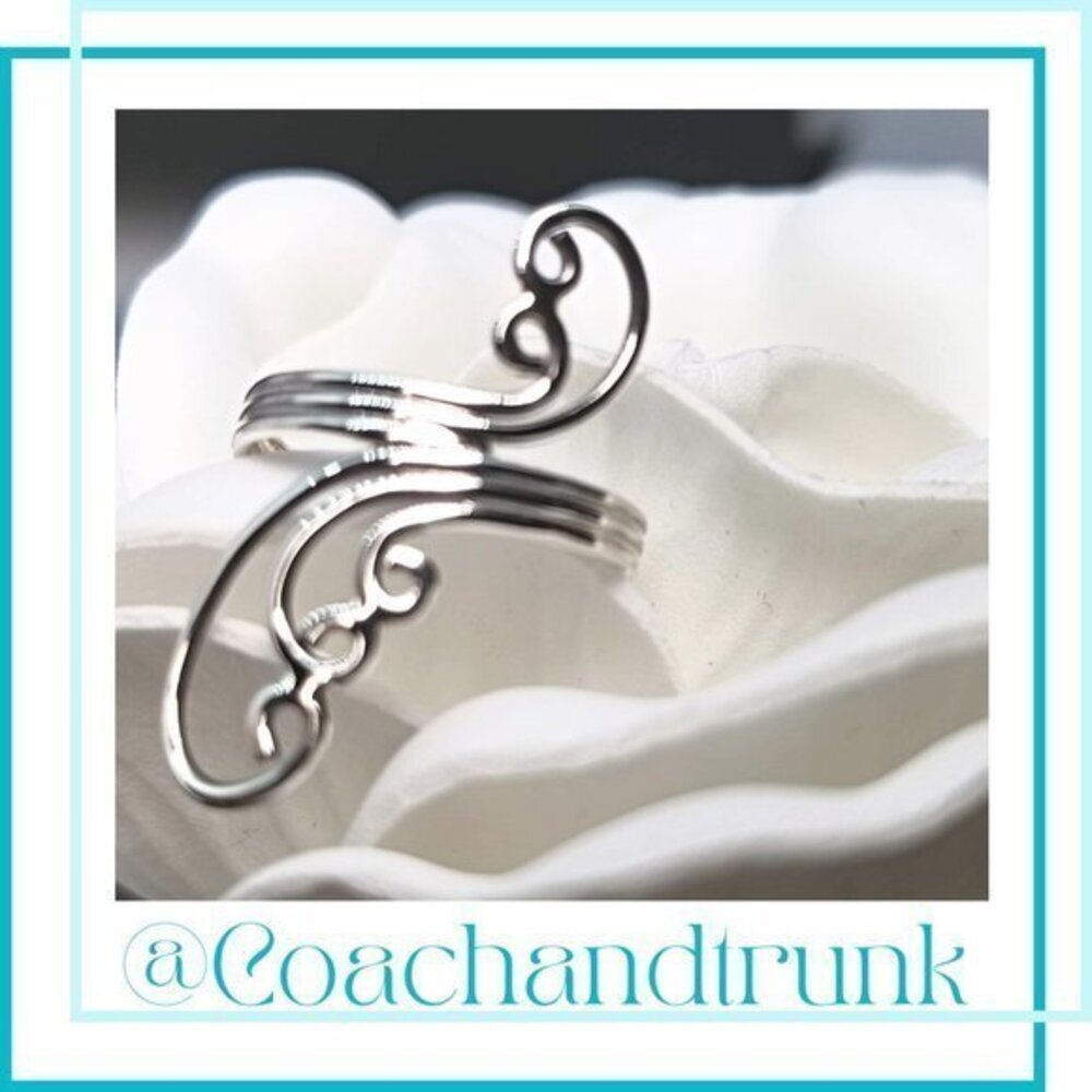 NWT‎ ARTISAN CRAFTED .925 Sterling Silver Bypass Ring